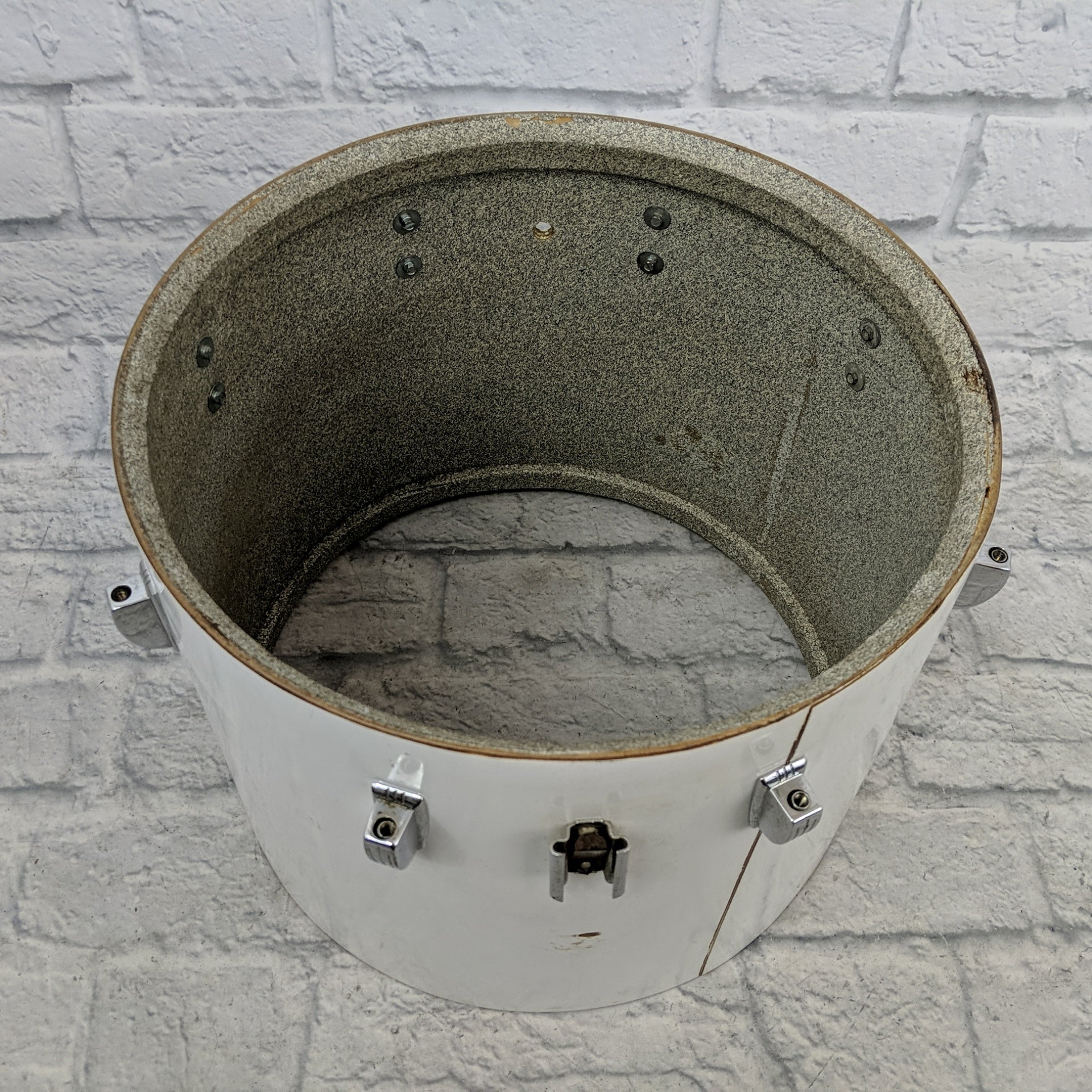 Vintage Ludwig Classic 15" Concert Tom 1970s White Cortex