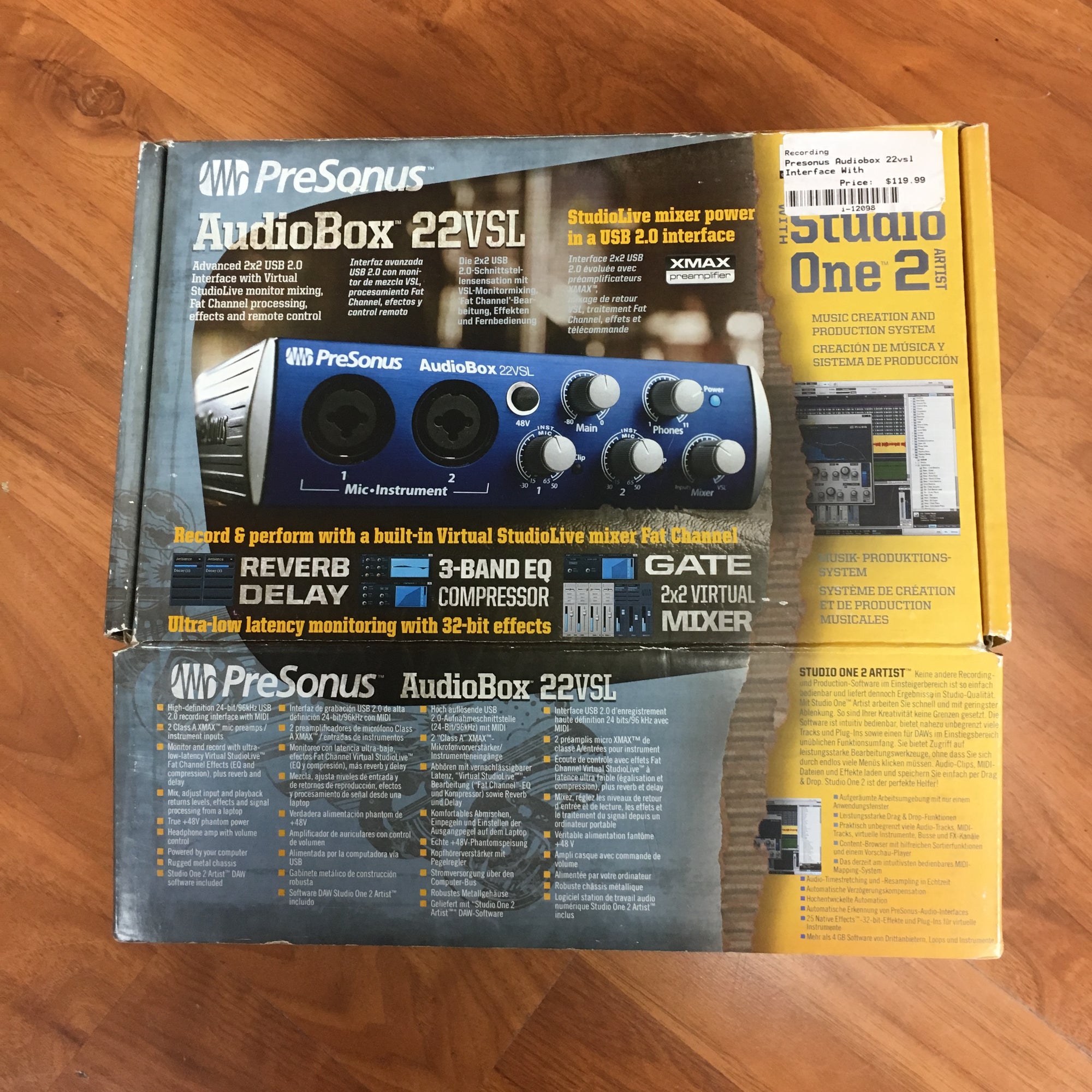 PreSonus AudioBox 22VSL オーディオインターフェース AudioBox 22VSL – PreSonus
