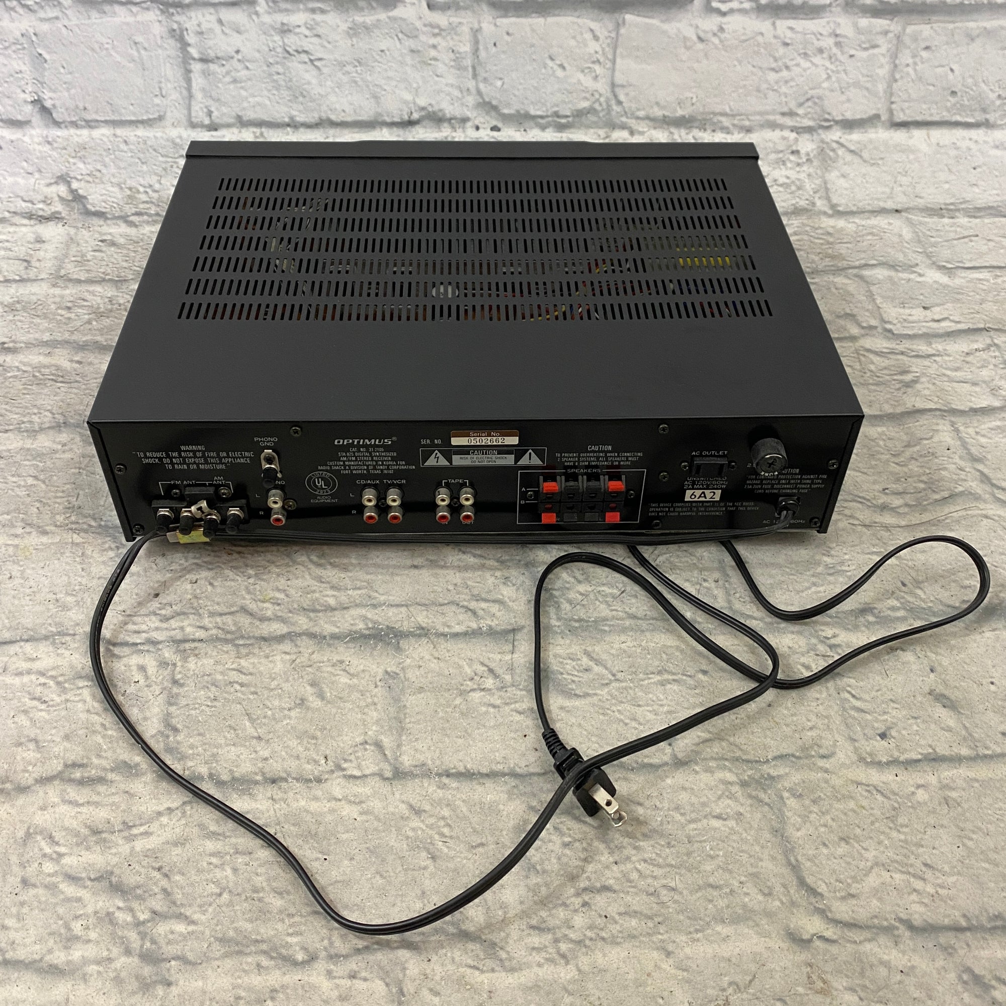 Optimus STA-825 Digital Synthesized AM/FM Digital Audio