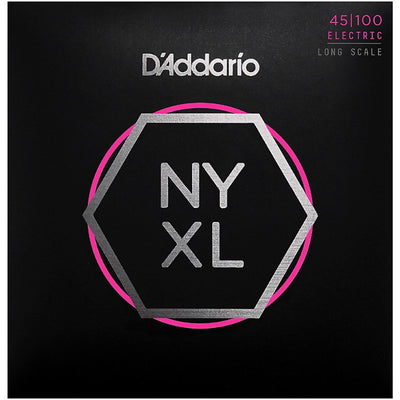 D'Addario NYXL 4-String Longs Scale 45-100 Electric Bass Strings