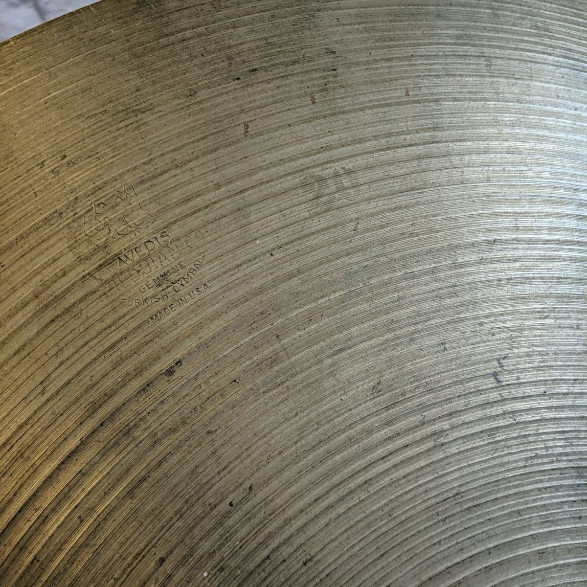 1970s Zildjian Avedis 20" Ride Cymbal