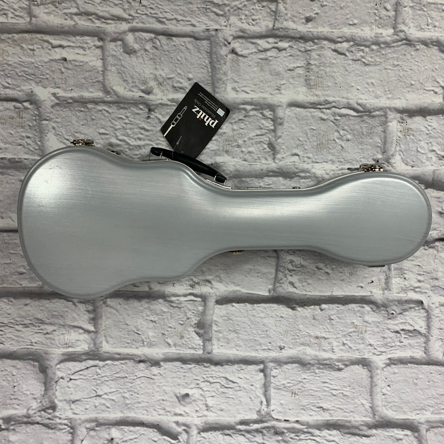 Phitz Concert Uke Hard Case, Silver