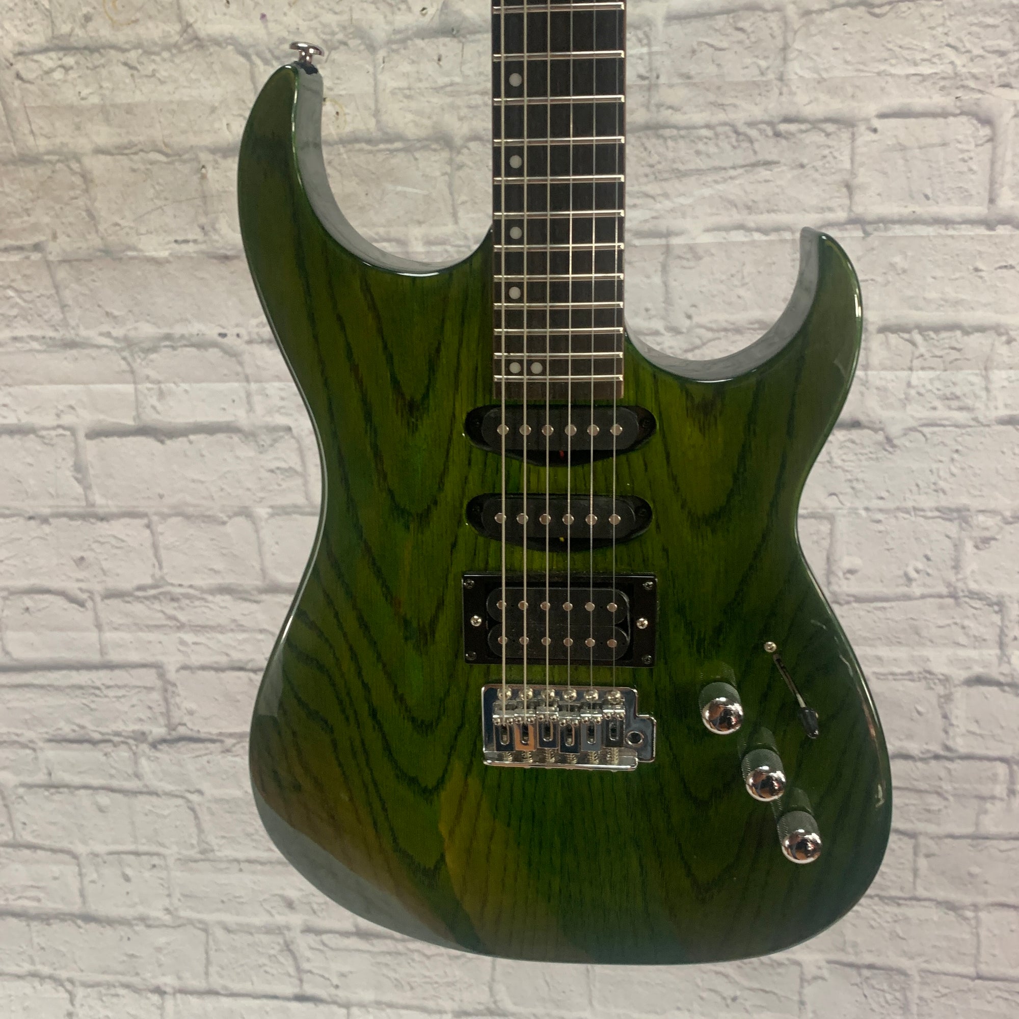 Greg Bennet Intercetpor  Electric Guitar Trans Green