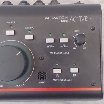 JBL M-Patch USB Active-1 Active Stereo Monitor Control w Talkback