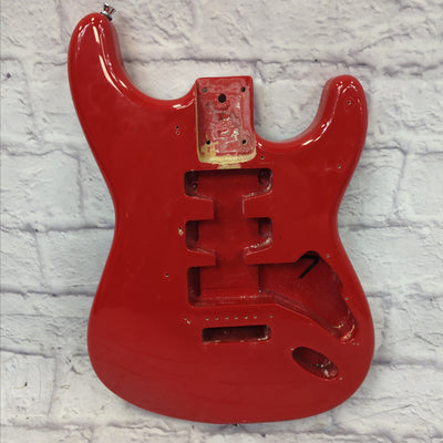 Unknown Red Strat SSH Electric Guitar Body