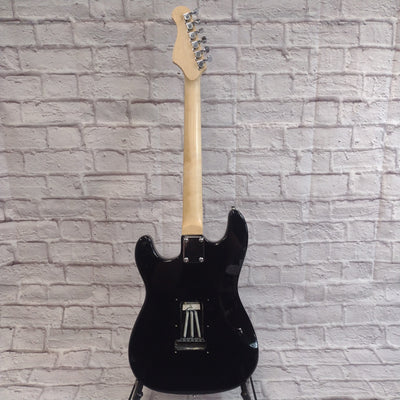 Spectrum Black Stratocaster Style Guitar Electric Guitar
