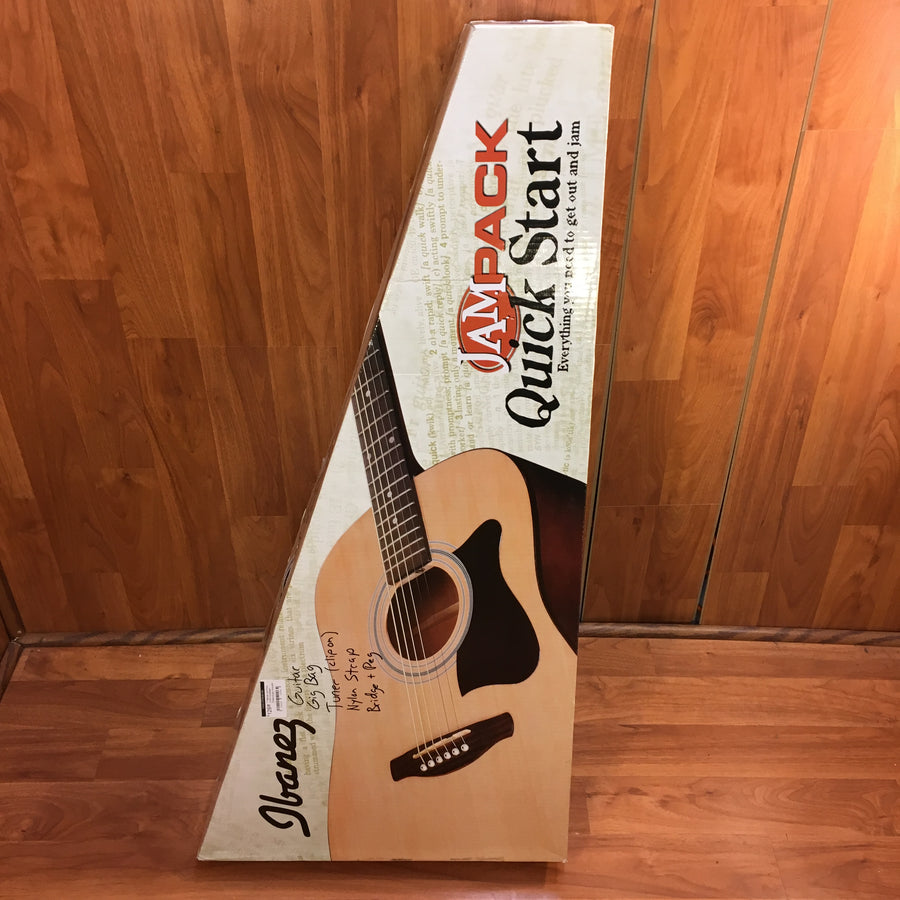 ** Ibanez JamPack IJV50 Quickstart Dreadnought Acoustic Guitar Pack Natural
