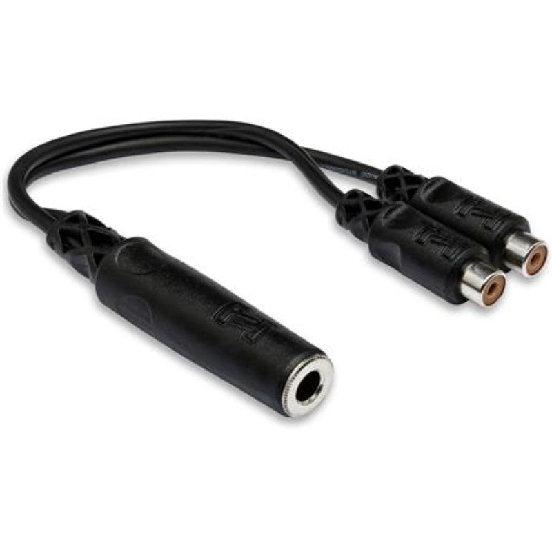Hosa Technology YRA115 1/4-Inch TSF to Dual RCAF Y Cable