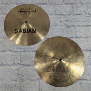Sabian HH Hand Hammered 13 Bright Hat Hi Hat Pair