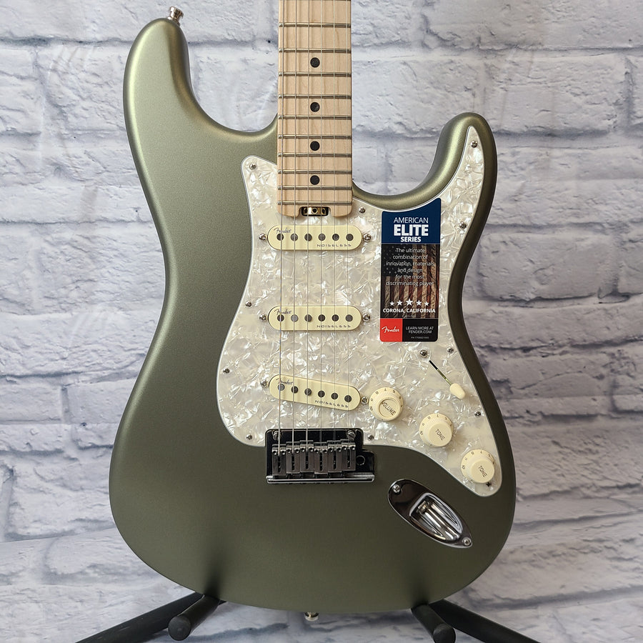 Fender American Elite Stratocaster MN SA Maple Fretboard - Satin Jade Pearl