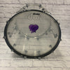DW 22 Design Series Clear Acrylic Kick Drum CRACKED
