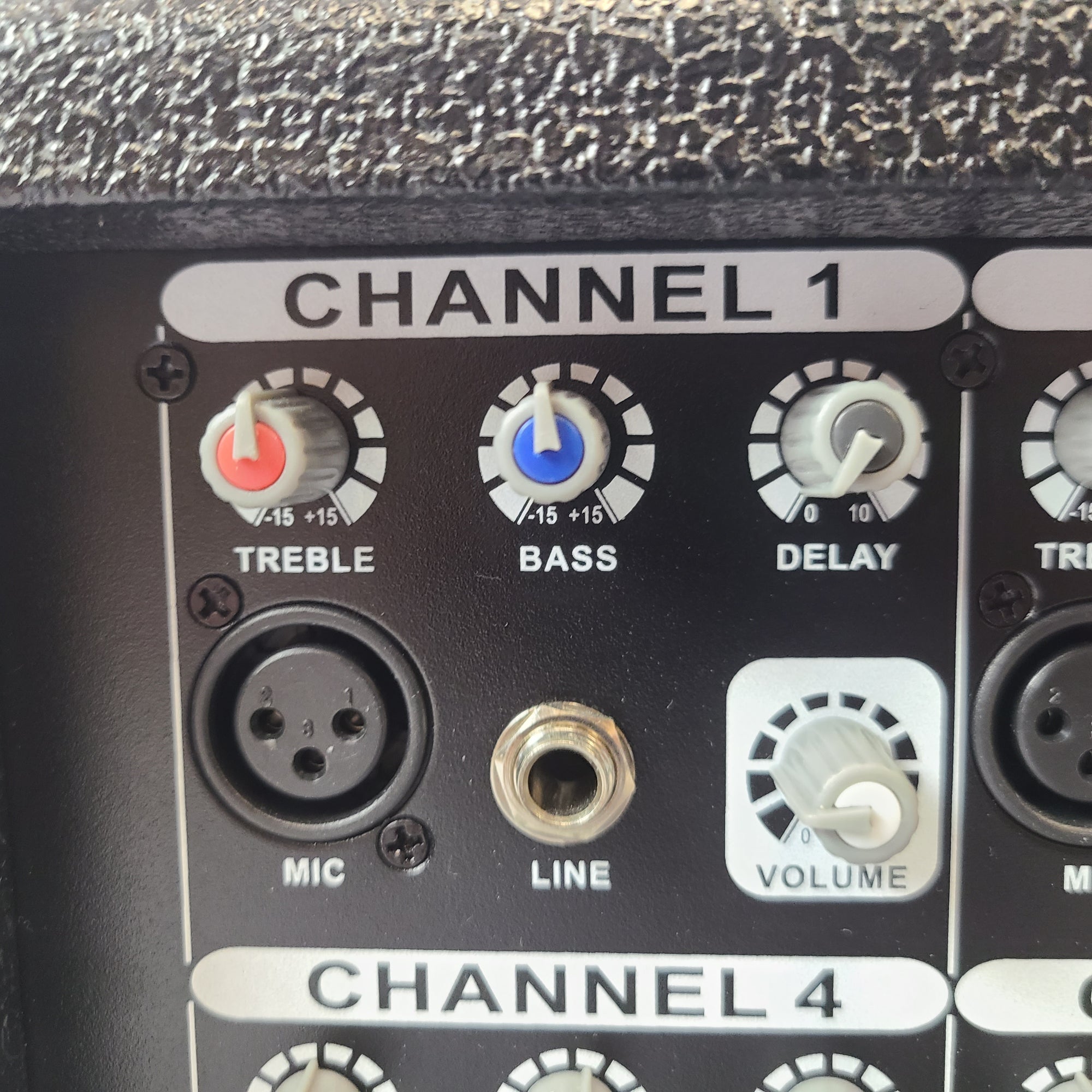 SHS Audio SPM-6150 6 Channel 150 Watt Powered Mixer with Delay