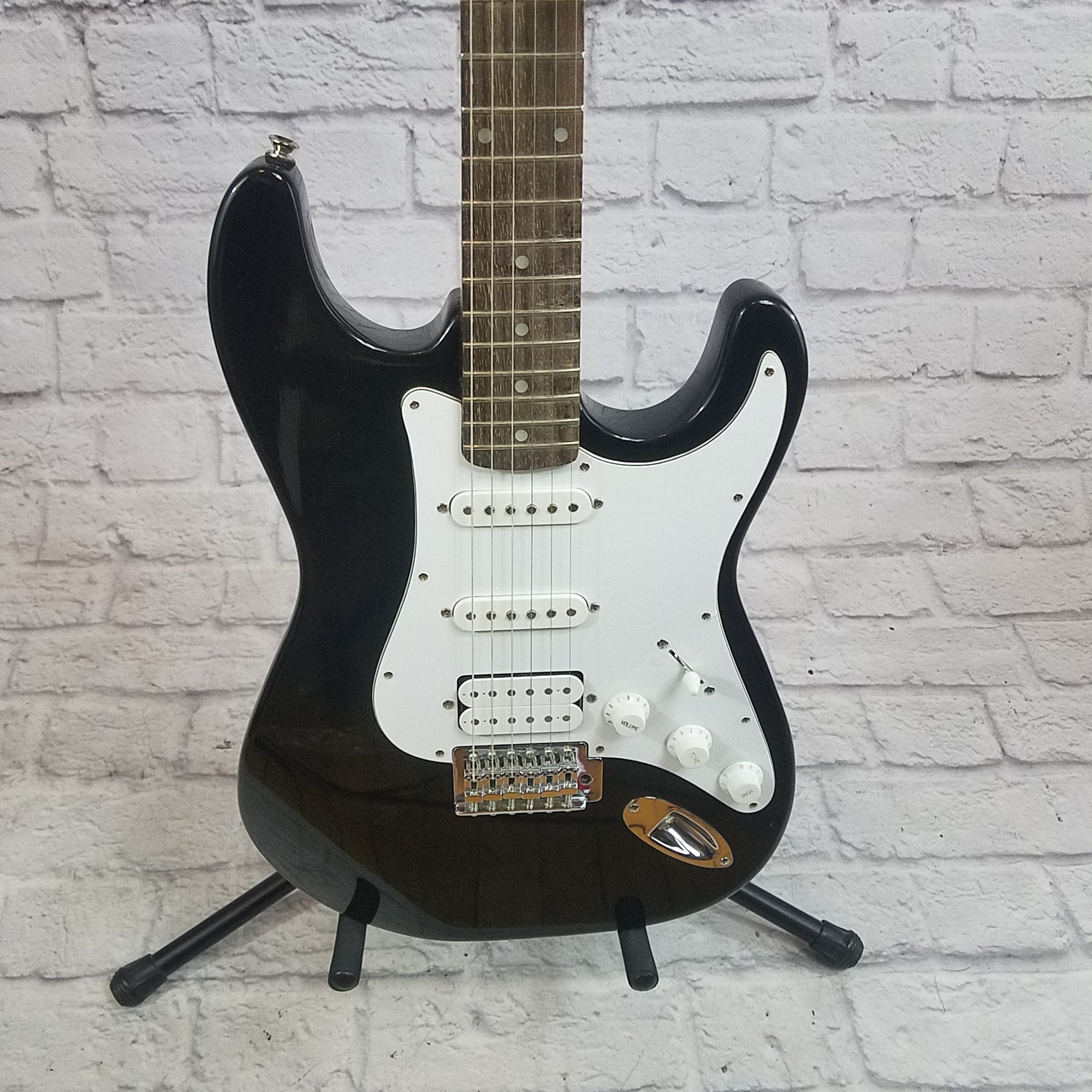 Crate Electra Strat Style Electric Guitar - Black - Evolution Music