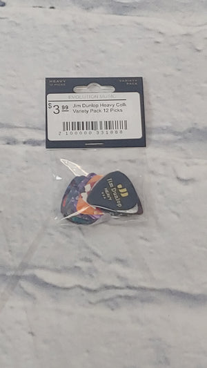 Jim Dunlop Heavy Celluloid Variety Pack 12 Picks