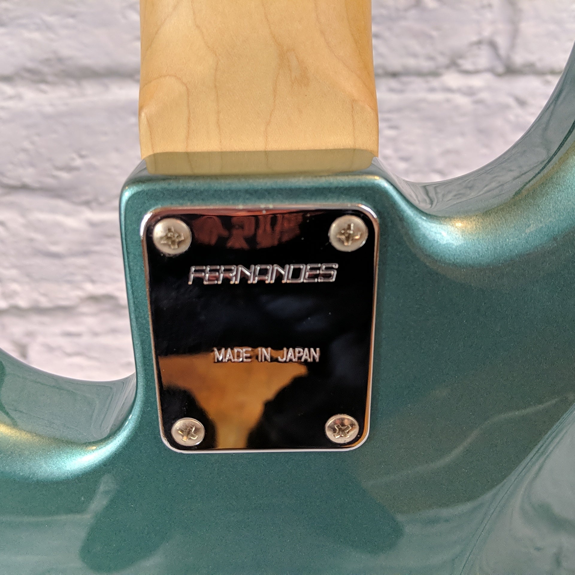 1990's Fernandes 4-String Bass Metallic Blue MIJ w/ Ibanez Hardshell Case