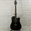 Samick Greg Bennett Dreadnought Acoustic Electric Guitar - Trans Black