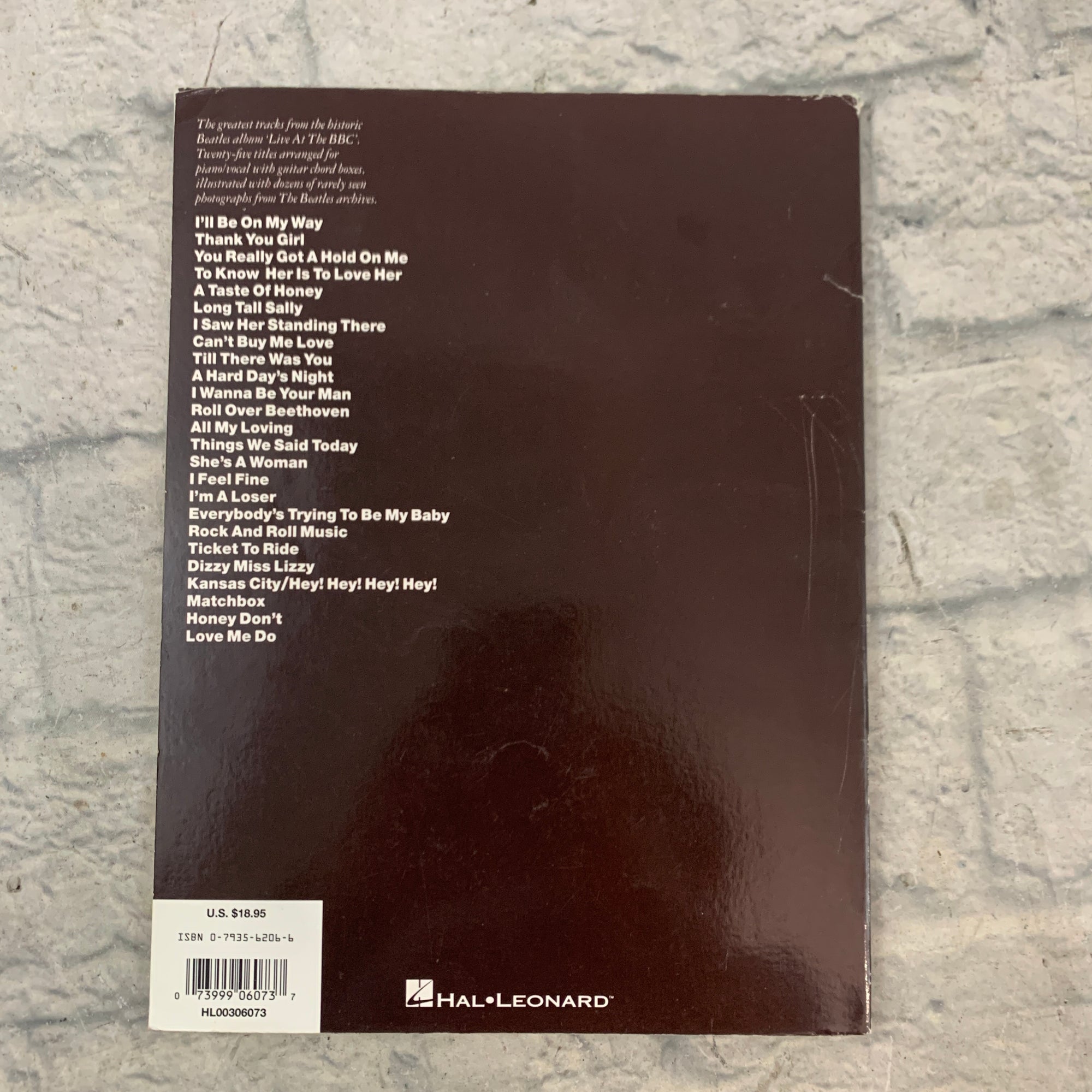 Hal Leonard Selections from The Beatles Live at the BBC Book
