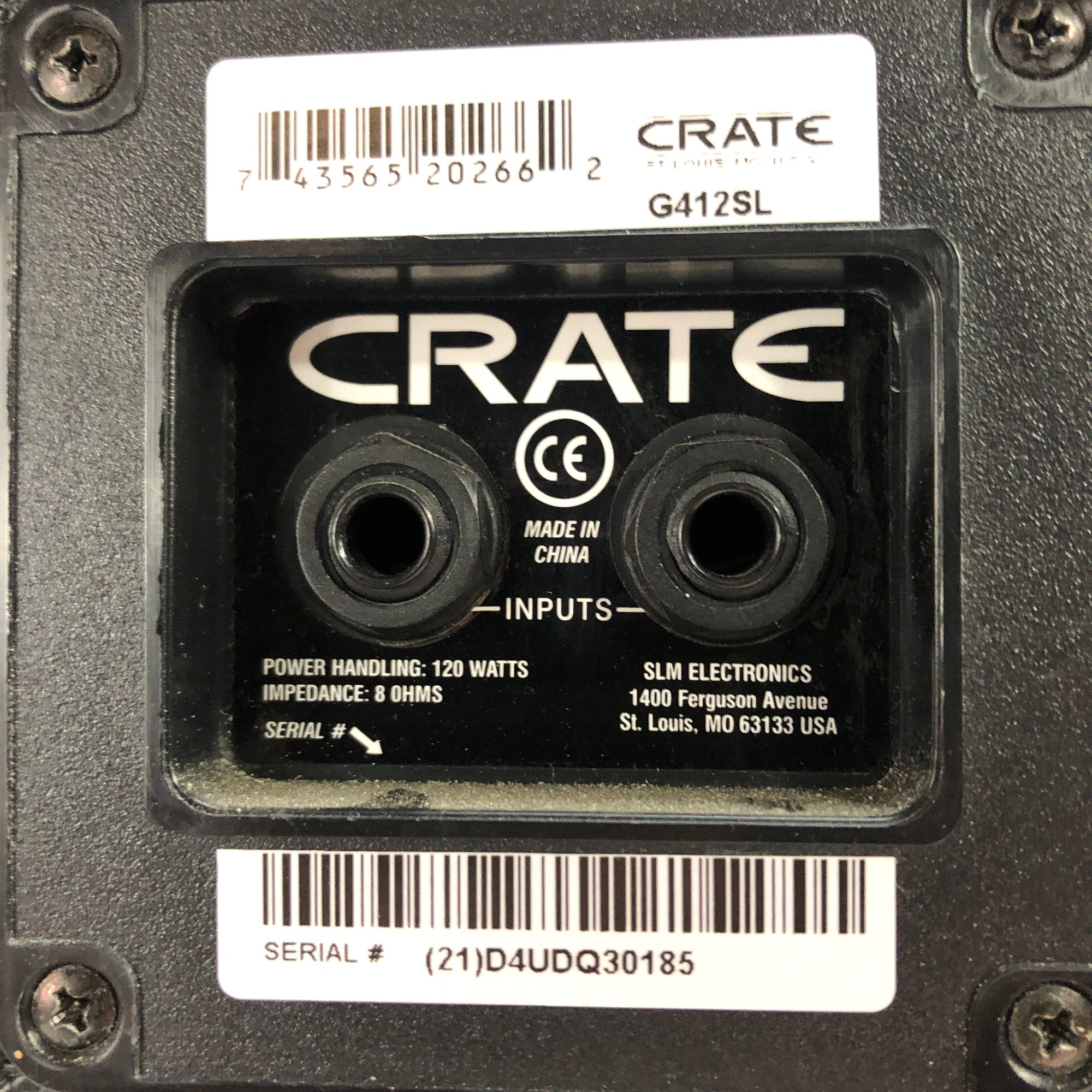 Crate G412SL 4x12 Guitar Cabinet 4x12