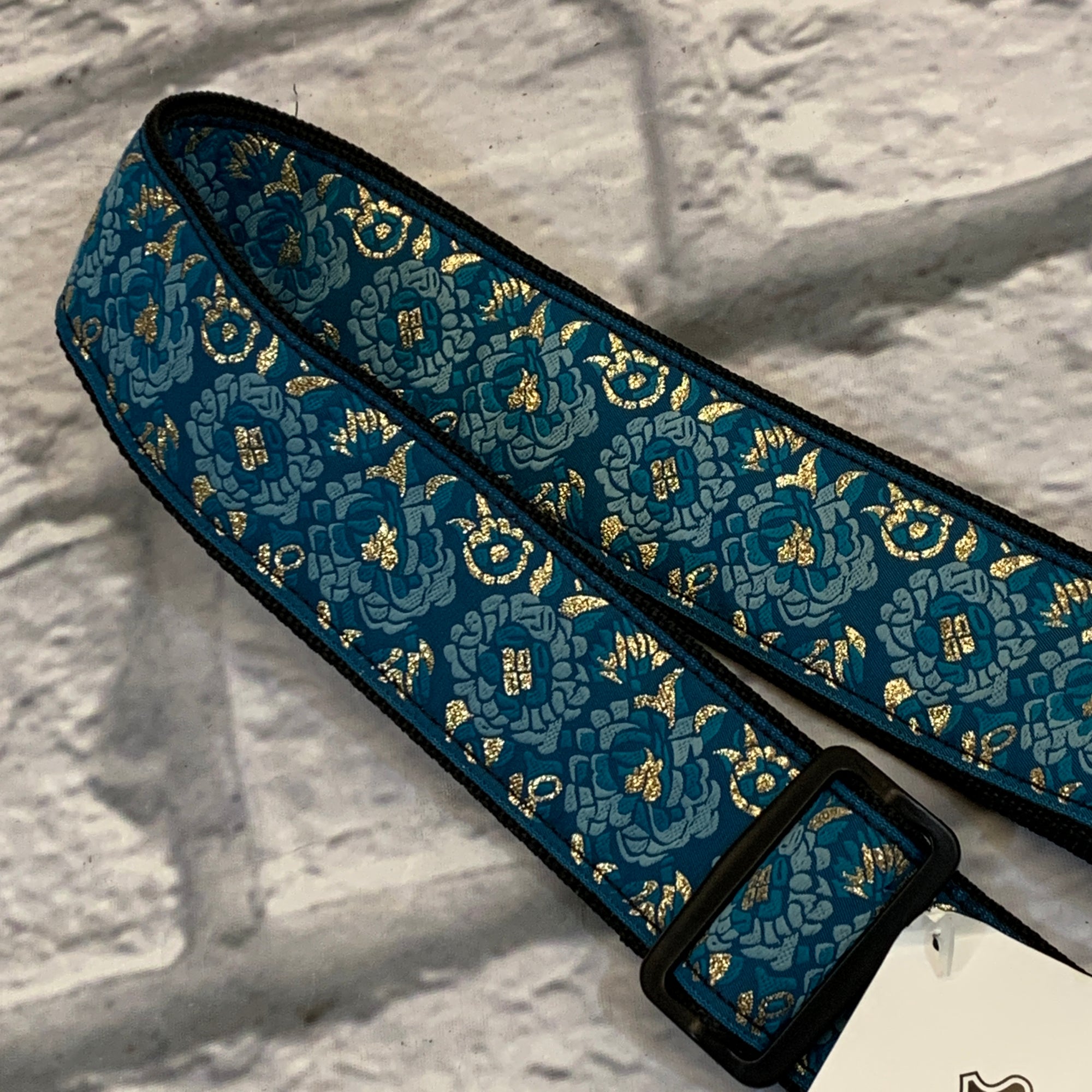 Levy's M8AS-BLU Jacquard 2" Guitar Strap Blue