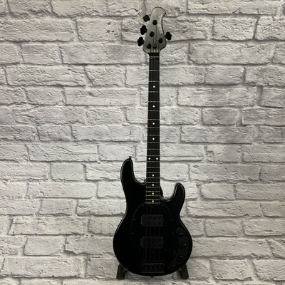Ernie Ball Music Man StingRay HH Stealth Black 4 String Bass w/ Case