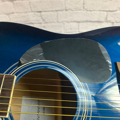 Spencer SG510BLS Acoustic Guitar Trans Blue Sunburst - New Old Stock!