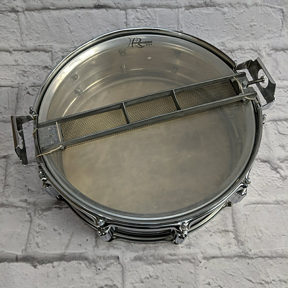 Rogers 14x5.5 Dynasonic Snare Drum Big R 1970s