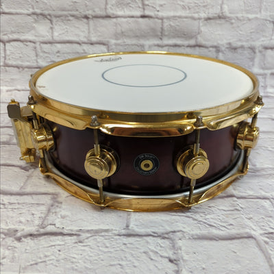 DW Collector Series Solid Maple 14x5.5 Snare Drum Gold Hardware 2004