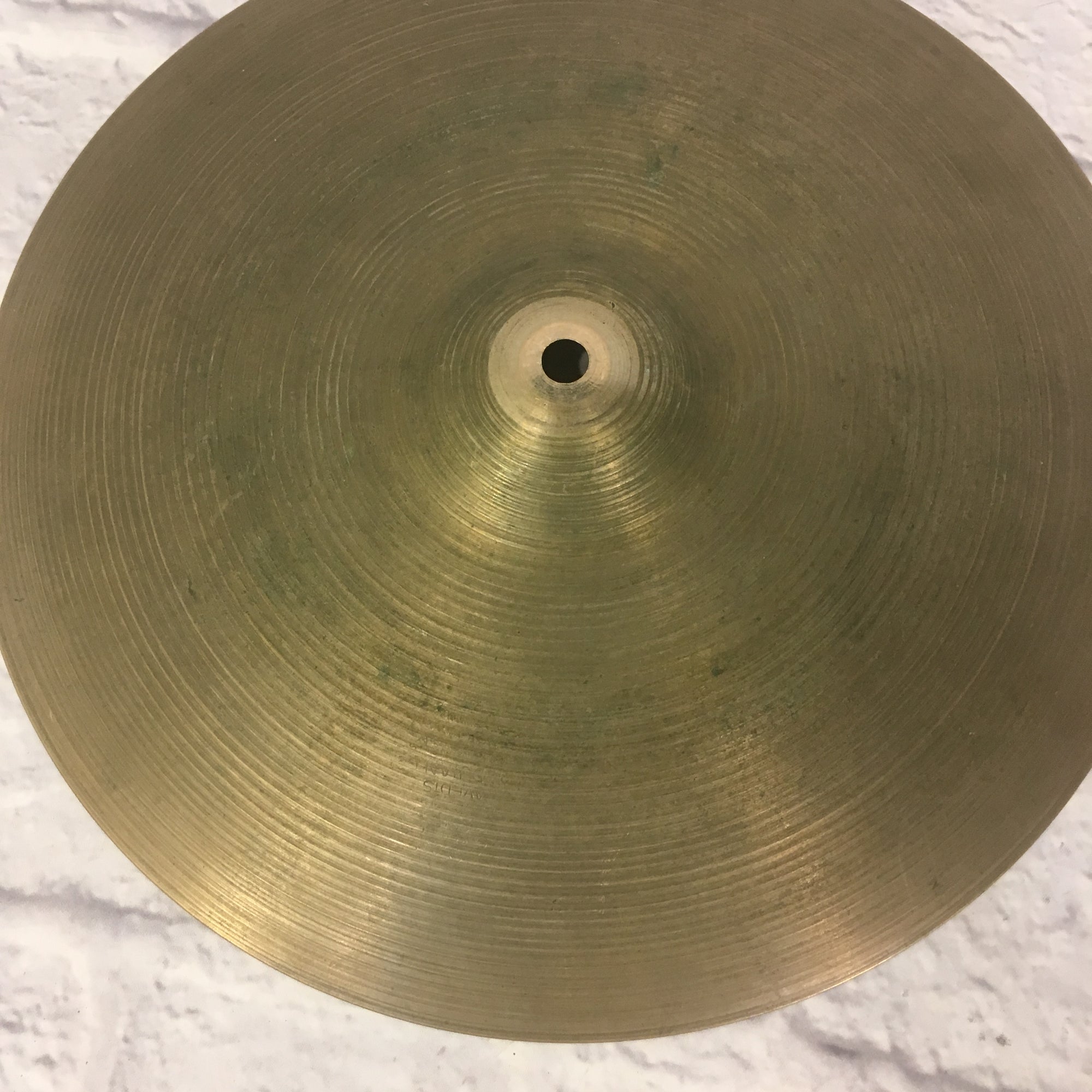 1950s Vintage Zildjian 14 Inch Hi Hat Cymbal Pair