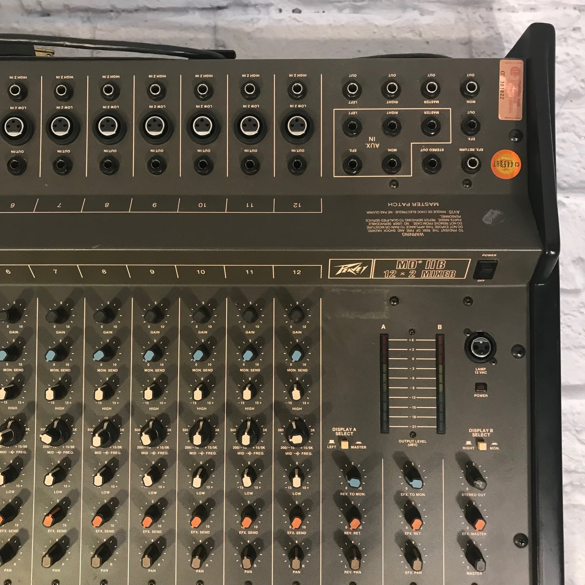 Peavey MDIIB Vintage Stereo 12x2 Mixer