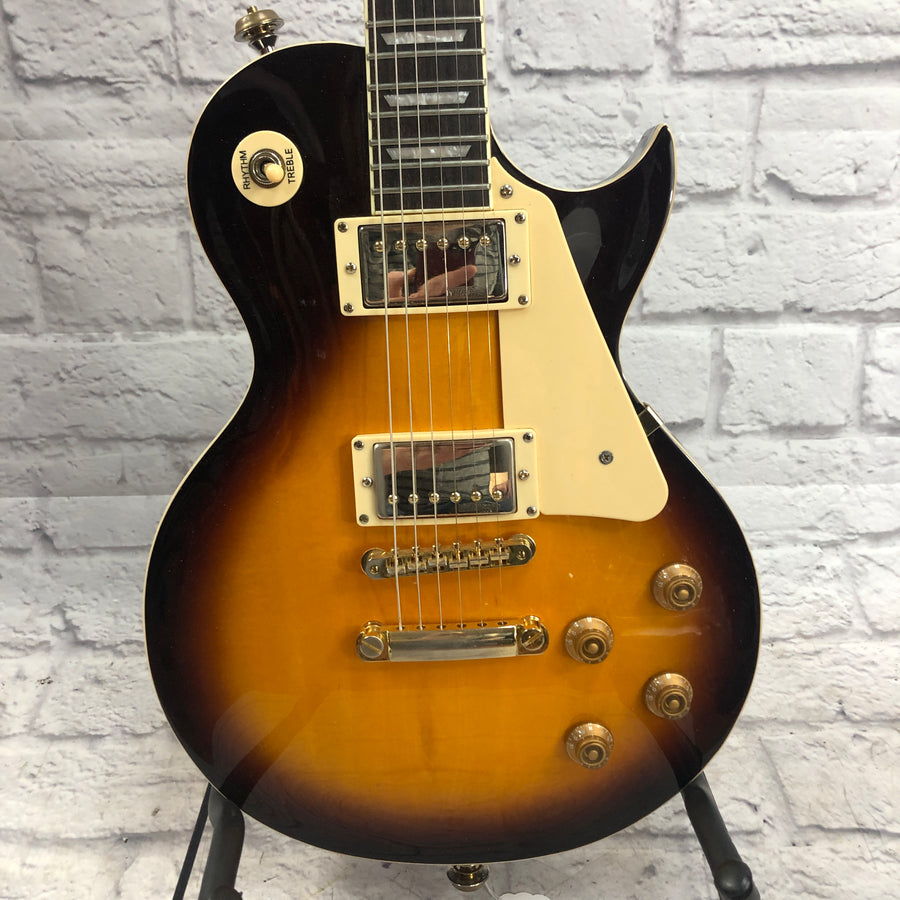 Vintage V100 TSB LP Style Electric Guitar Tobacco Sunburst