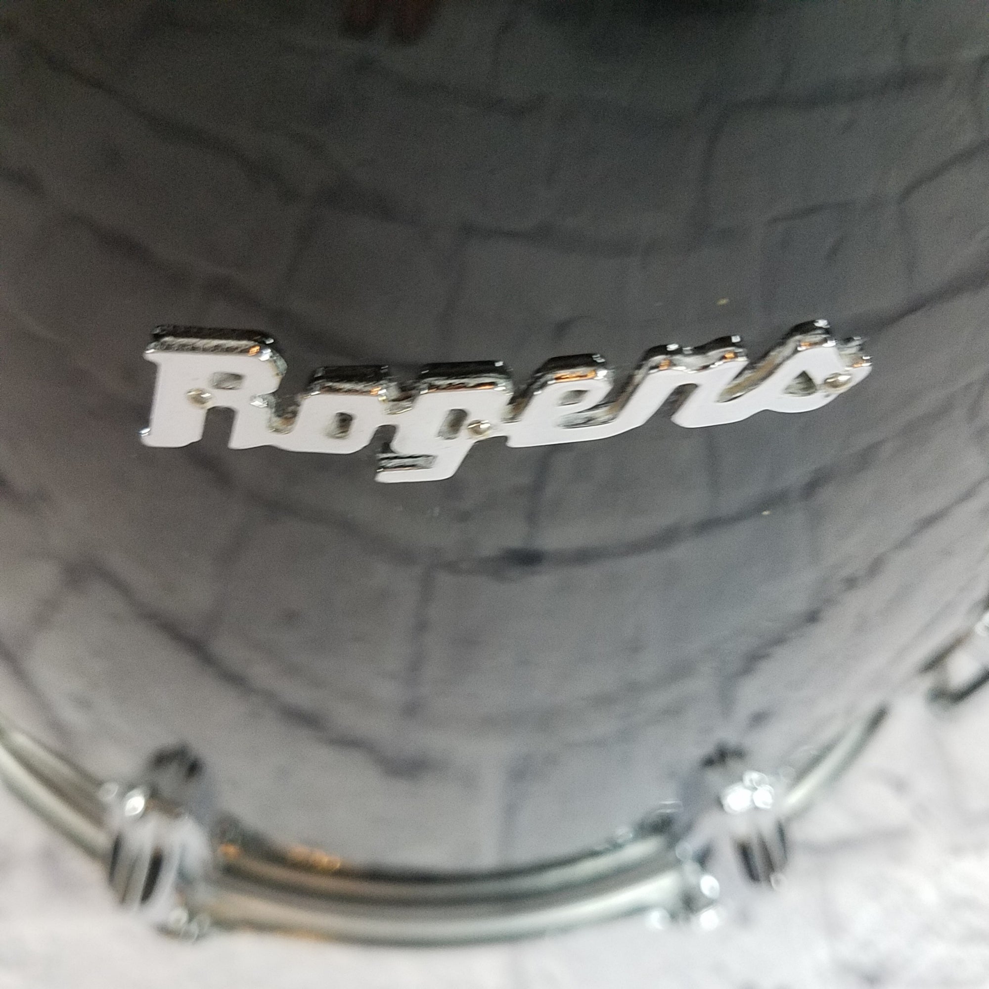 Rogers 60's Holiday Black Gloss 16x16 Floor Tom