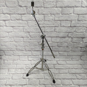 Pearl Heavy Duty Double Braced Long Arm Boom Cymbal Stand with Tilter and Counterweight 1980s Red Label