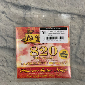 La Bella 820 Red Nylon Classical Acoustic Guitar Strings