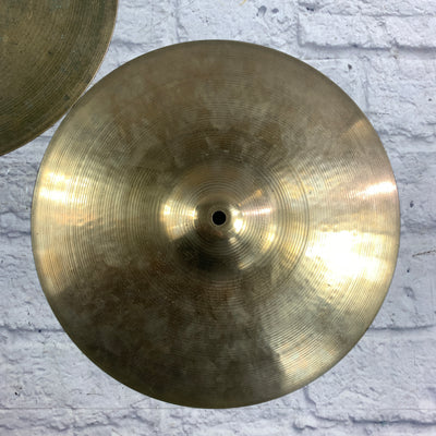 Vintage Zildjian Avedis 14 Hi Hat Cymbal Pair