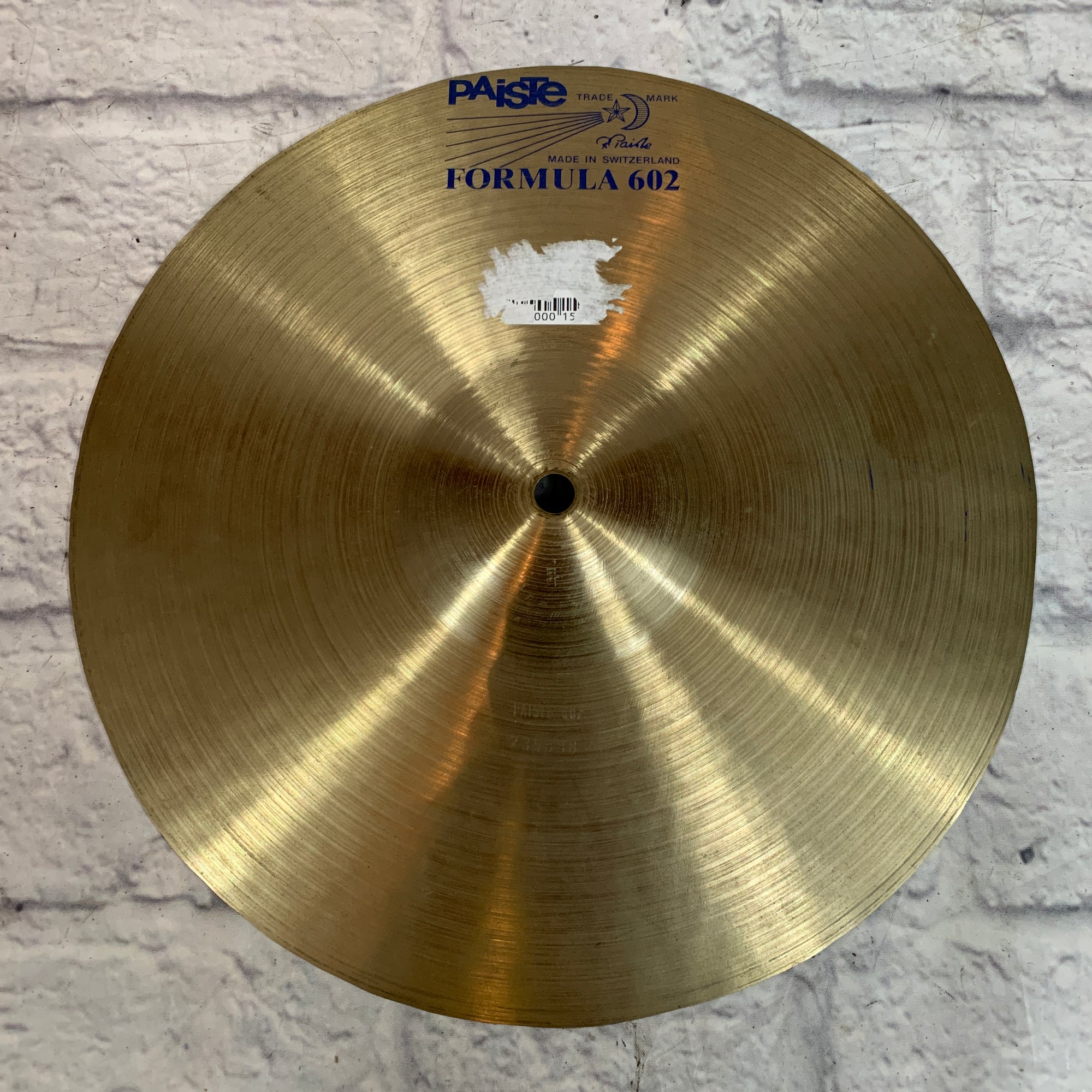 Paiste Formula 602 Crash Cymbal Cut-Down to 12.5in