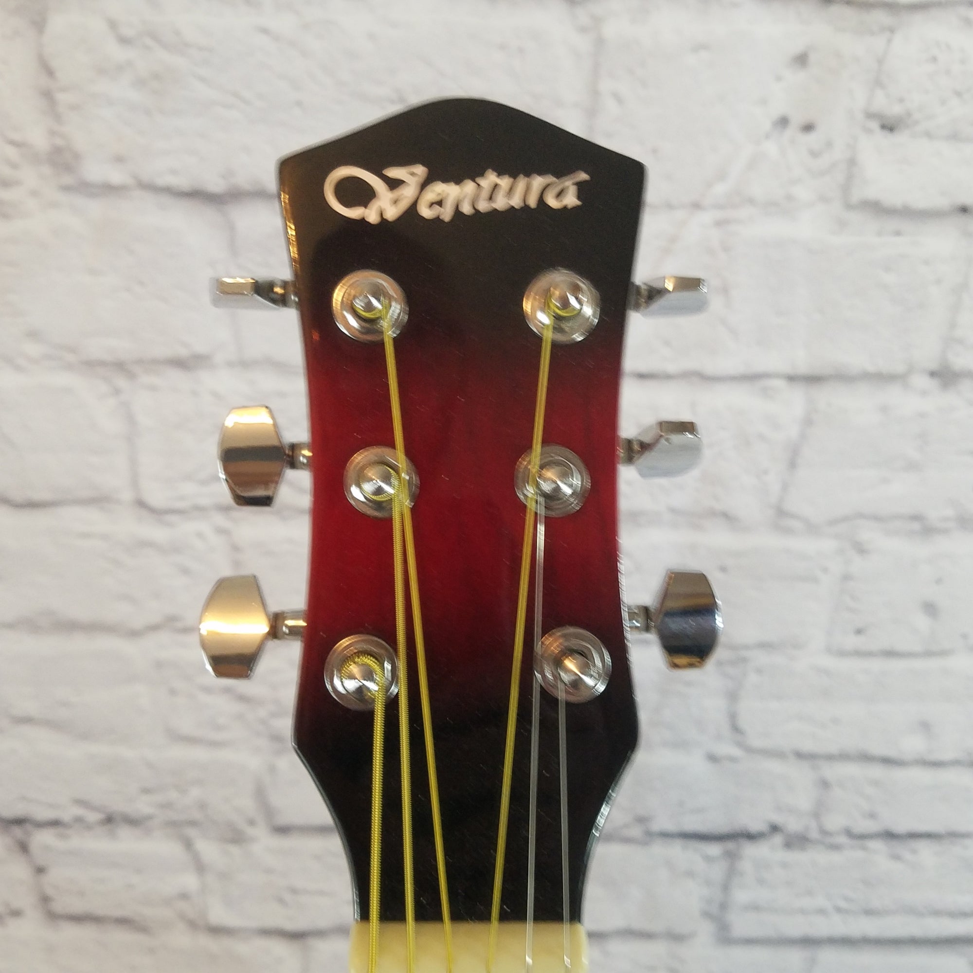 Ventura 3/4 Acoustic Guitar Red Black Burst