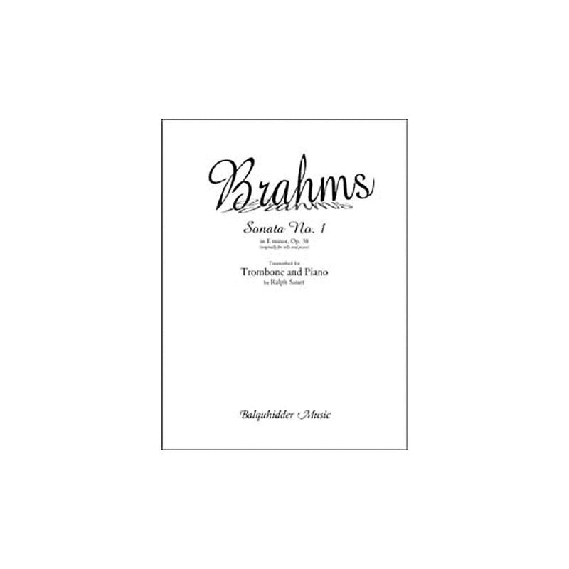 Carl Fischer Sonata No. 1 in E Minor, Op. 38 Book