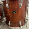 Vintage 80s Tama Superstar 4pc Mahogany Drum Kit 24 16 13 12