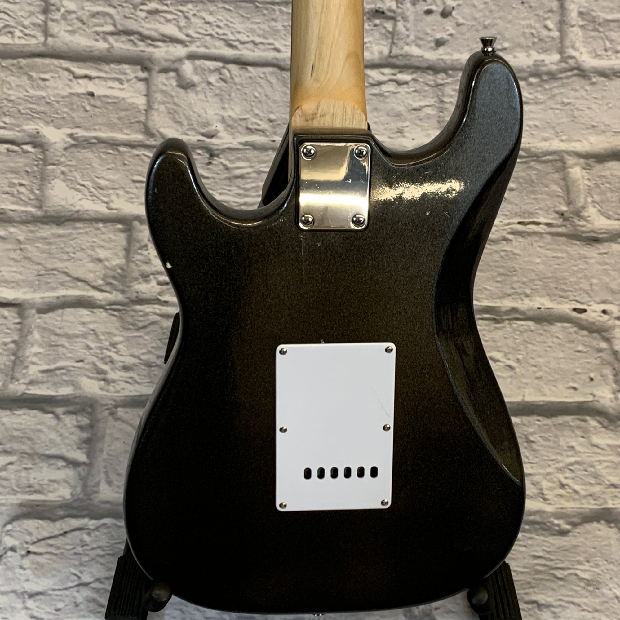 Strat-Style Electric Guitar Silver Sparkle