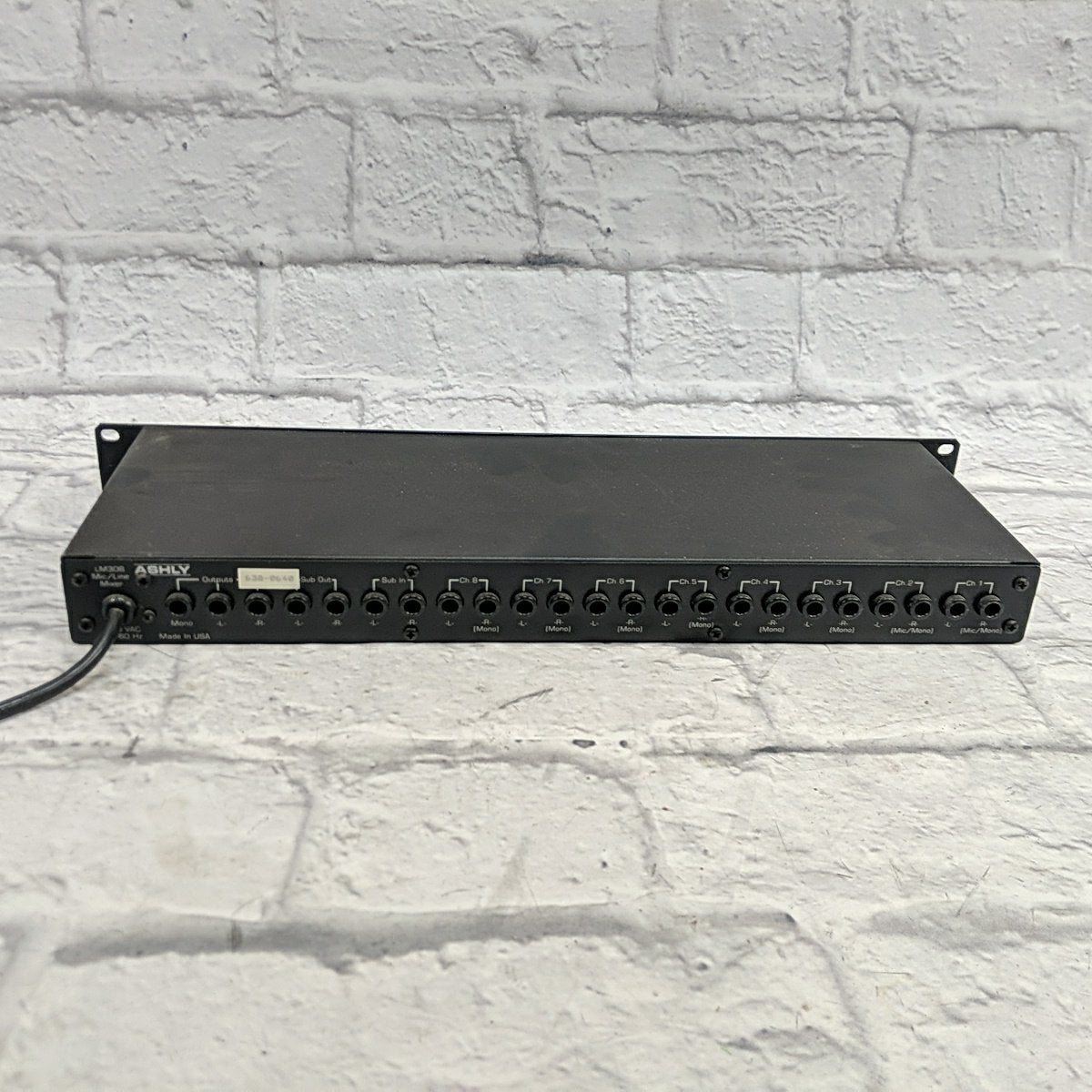Ashly LM-308 8-Channel Stereo Line Level Rack Mixer