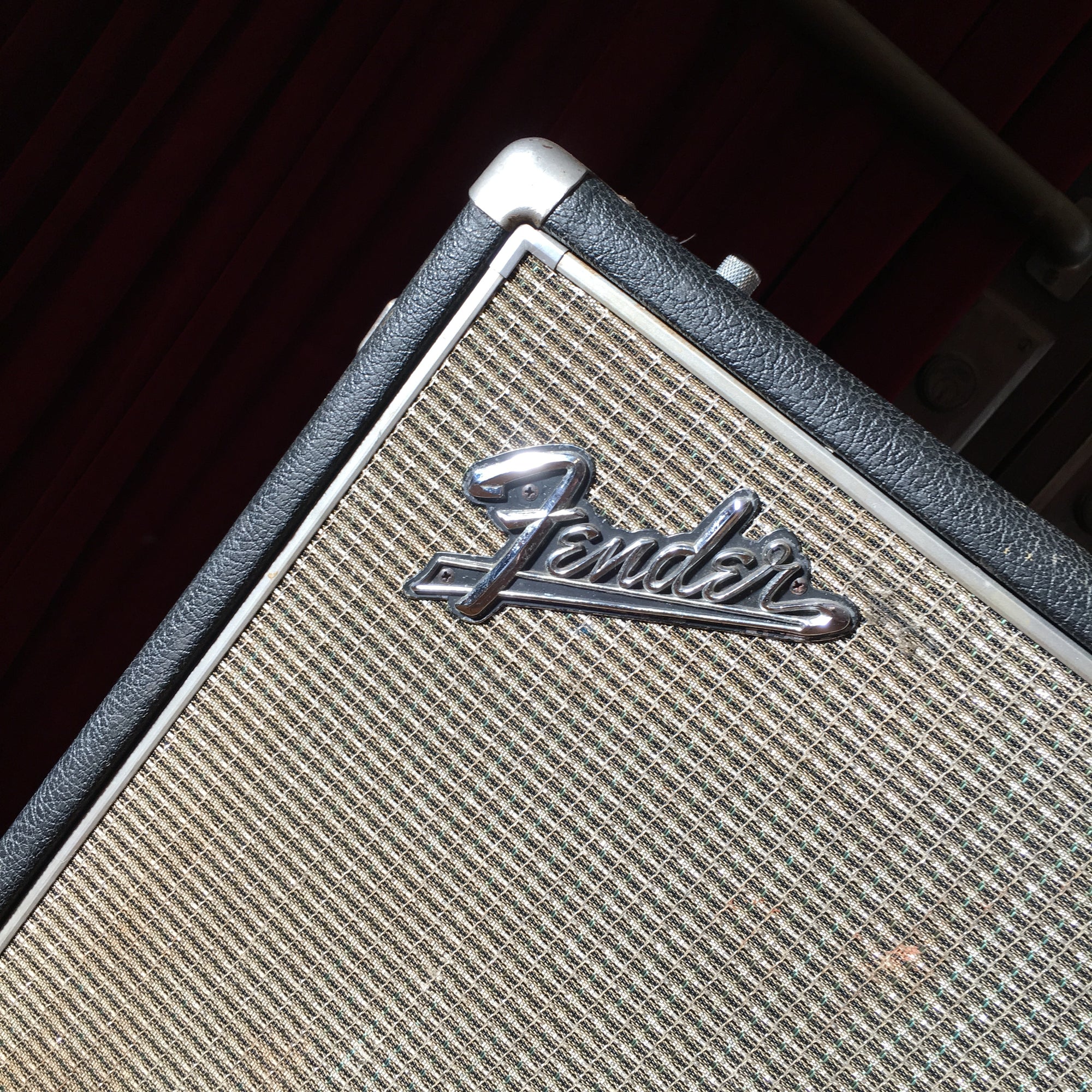 Fender 2x12 Silver Face Drip Edge Cabinet 1968 w/ Jensen Speakers