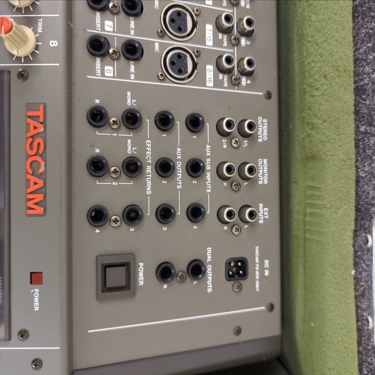Tascam M1508 8 Channel Mixer with Grundorf Case
