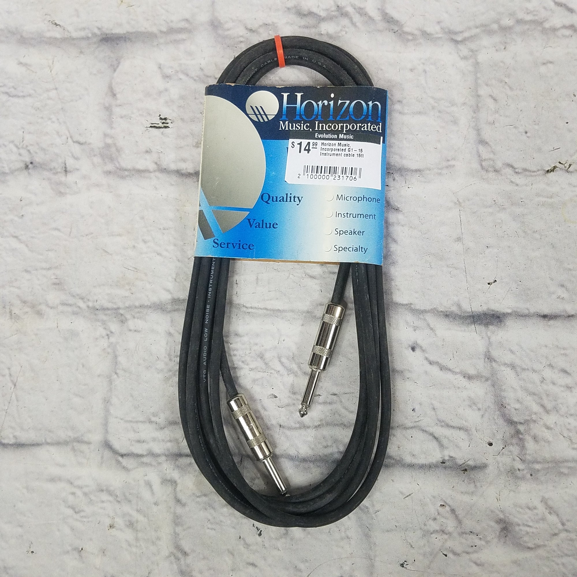 Horizon Music, Incorporated G1-15 Instrument cable 15ft