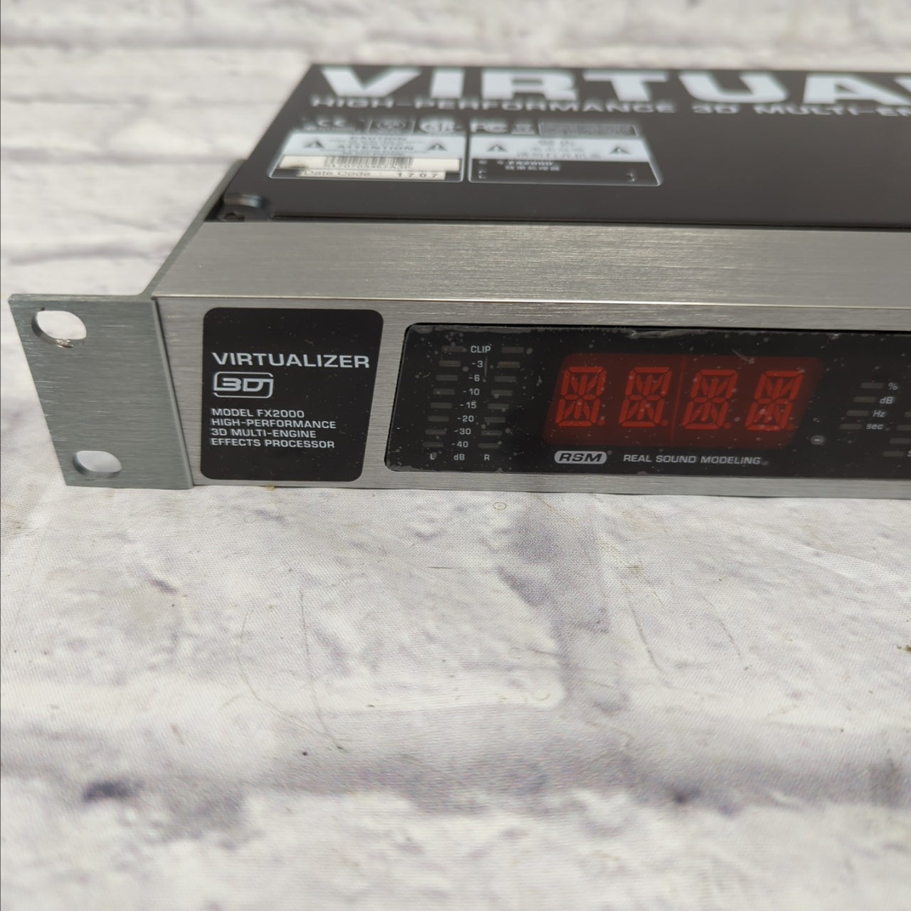ギター Behringer Virtualizer 3D FX2000 Behringer FX2000 3D FX Processor – United States