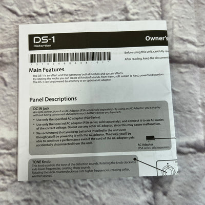Boss DS-1 Distortion Pedal