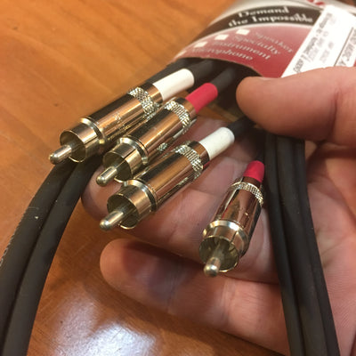 6ft Dual RCA to RCA Stereo Cable (male to male, new)