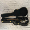 ** Carlo Robelli SRC-350-EL Resonator Guitar Black with Hardshell Case