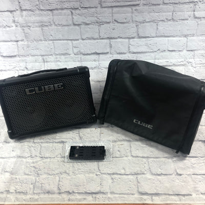 Roland Cube Street Battery Powered Guitar Amp WITH EXTRAS