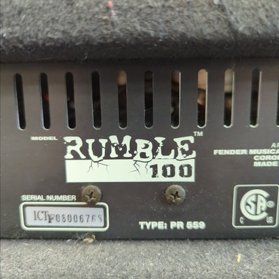 Fender Rumble 100 Bass Guitar Combo Amp