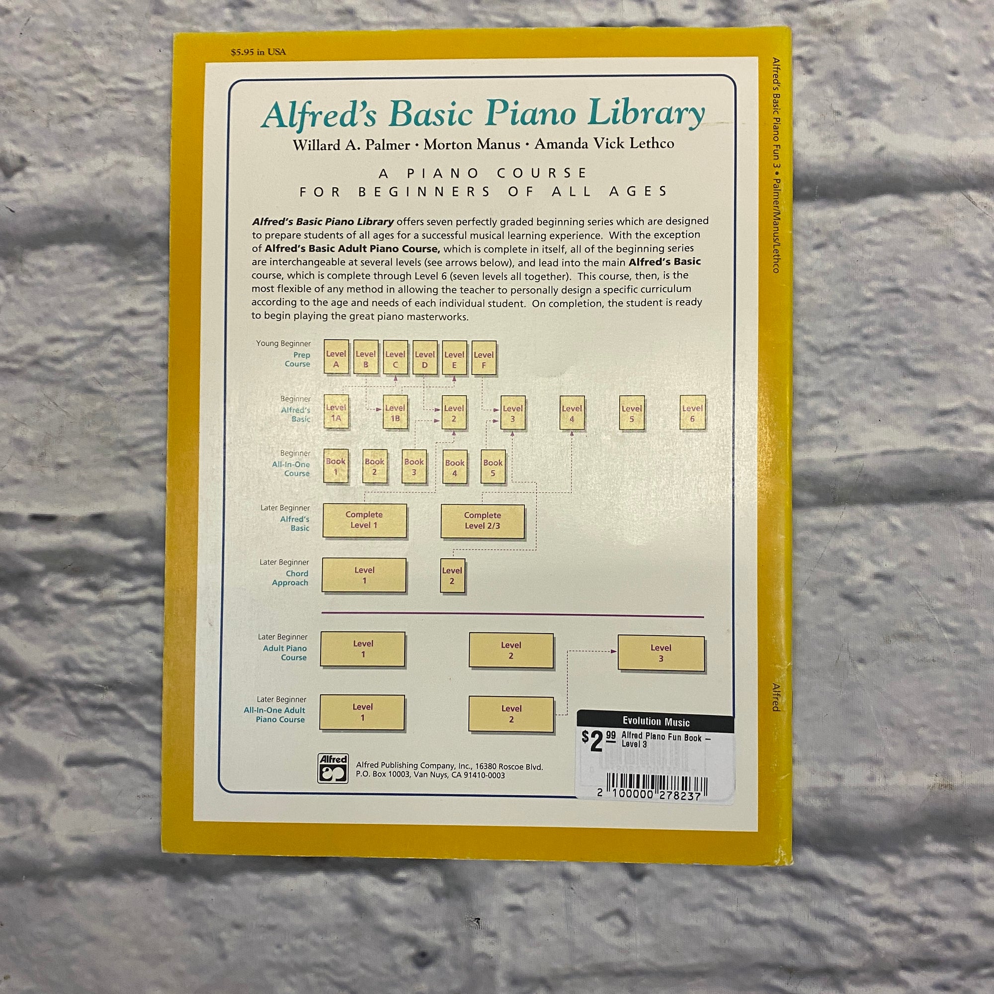 Alfred Piano Fun Book - Level 3